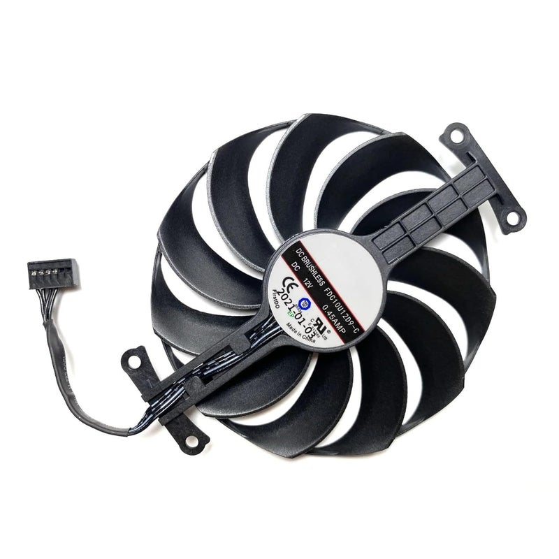 LTANDBR مروحة استبدال بطاقة الرسوميات ASUS Radeon RX6400 4GB Phoenix OC T129215BU FDC10U12D9-C CF1010U12D (FDC10U12D9-C) - Image 3